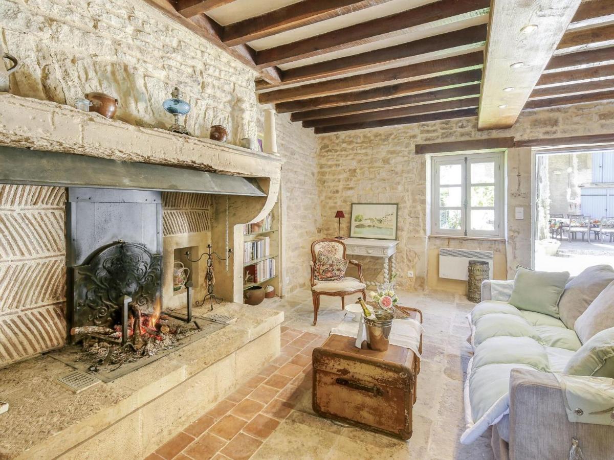 Burgundian Farmhouse In Talon With Fireplace Exterior foto